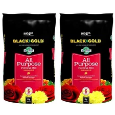 Black Gold All Purpose Potting Soil Mix, 16 Quart - (pack of 2)