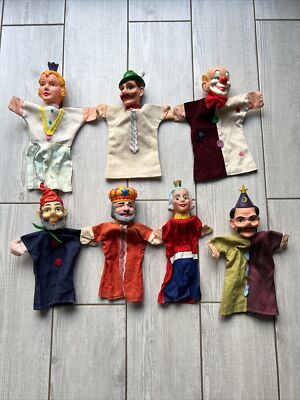 Lot Ancien De Marionnettes Vintage – Jouet De Collection