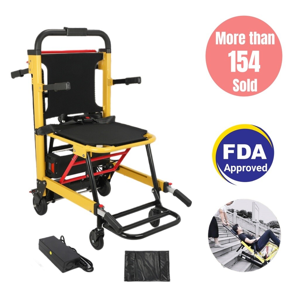 Motorized Stair Climbing Wheelchair Elevator Stairlifts Mobility Chair Battery