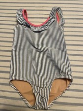 Jcrew Crewcuts Girls Seersucker Onepiece Swimsuit Size 3t