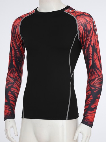 Men UPF 50+ Long Sleeve Rash Guard, UV/SPF Quick Dry Swim Shirt Water Sun Top - Picture 11 of 38