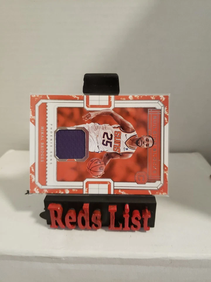 2018-19 Cornerstones Building Blocks Memorabilia Mikal Bridges Rookie Nets - Image 4 of 4