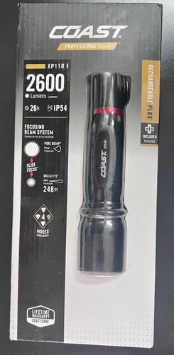 Coast XP11R Flashlight Resists Impact/Water Rechargeable Rechargeable 3264