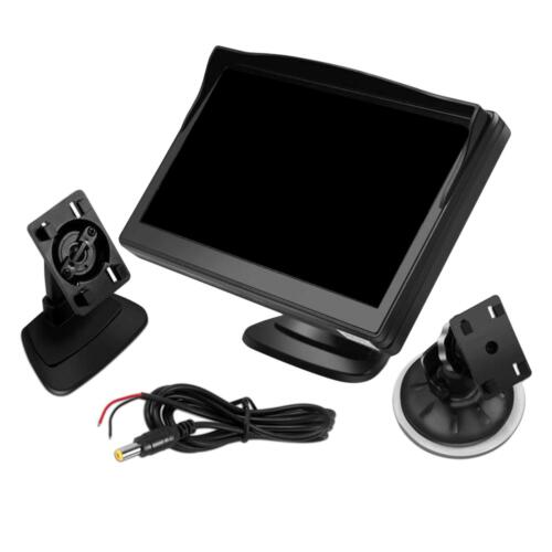 5" Car Monitor 12-24V LCD Display Screen w/ Suction Cup  Stand for Reversing - Picture 1 of 4