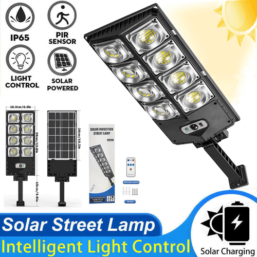 Solar Street Light Outdoor Motion Sensor Lamp Commercial Dusk To Dawn Road Lamp - Picture 12 of 12