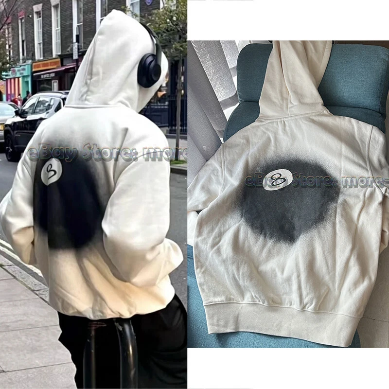 High Street 8 BALL FADE HOODIE Loose Fit Sweatshirt Pullover