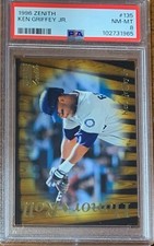 1996 Zenith Baseball #135 Ken Griffey Seattle Mariners Cincinnati Reds PSA 8