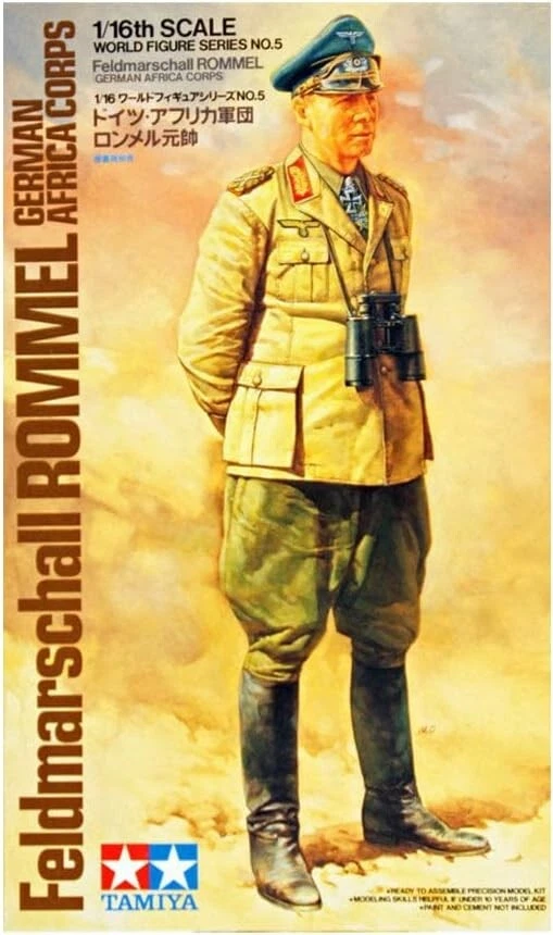 Tamiya 36305 Field Marshal ROMMEL GERMAN AFRICA CORPS 1:16 kit modelo plástico - Imagen 2 de 2