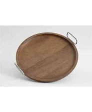 Laurie Gates Wood Tray with Handles