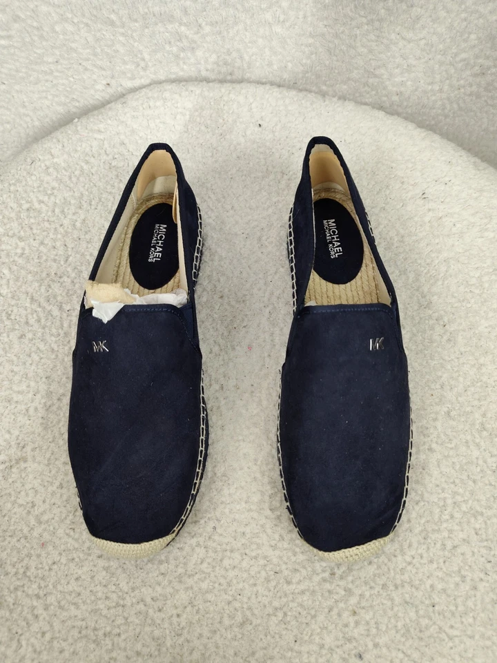 Женские мокасины Michael Kors Hastings 10 М синие замшевые удобные туфли без застежек на плоской подошве - Изображение 3 из 4