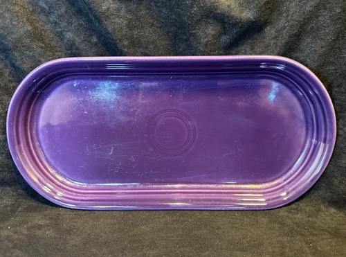 Fiesta Intro 2001 Homer Laughlin HLC Plum Bread Tray Plate USA 12 in.