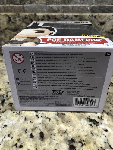 Funko POP! Star Wars Hot Topic Exclusive #117 Poe Dameron With Box Preowned - Picture 6 of 8