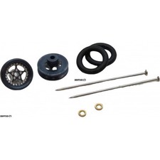 Pro Track Star in Gray 3/8" O-Ring Drag Wheelie Wheels / H.O. Fronts