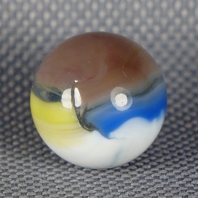 Vintage Marble: NM+ 5/8 Vitro Agate Type 1 Tiger Eye -One Killer Old Mib