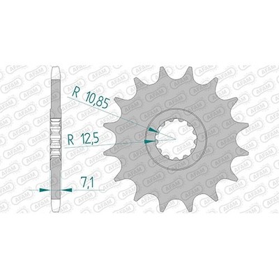 Stahl Ritzel für Kawasaki KFX 450 R KSF 2008 SF450BBB 520er 14 Zähne