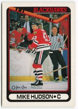 1990-91 Mike Hudson O-Pee-Chee Rookie - Chicago Blackhawks