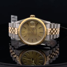 Rolex Datejust 36 Champagne Stick Dial on Jub...