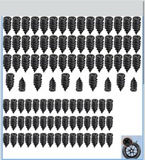 100PCS Rubber Tire nail Repair kit Screw in Tires Plugs Car SUV truck Van