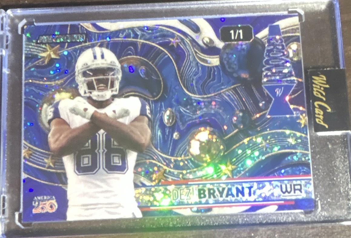 Dez Bryant 2026 Wild Card Groovin’ 1/1 Cowboys WR SSP One of One