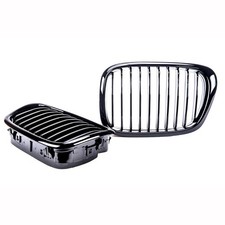 K�hlergrill Frontgrill Schwarz Glanz passend f�r BMW E39 1995-2003