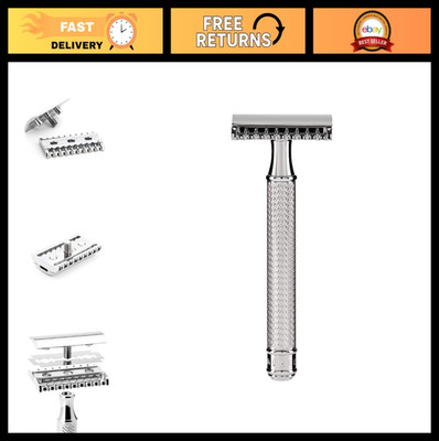 Double Edge Safety Razor Open Comb | Barbershop Quality Close Shave | Luxury Men