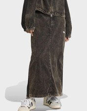 Adidas Originals Corduroy Maxi Skirt Women Lifestyle Casual Dress AsiaFit KE5032