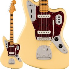 Fender Vintera II 70s Jaguar Electric Guitar Alder Body Maple Neck Vintage White