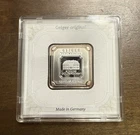 Geiger Edelmetalle Silver Bar 1oz Square in Plastic Assay Capsule Some Toning 76
