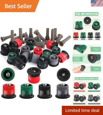 #ad #ad 16 Pcs Variable Arc Nozzle Radius High Efficiency Replacement Pop up Sprinkle... $31.95