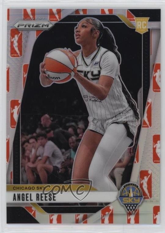 2024 Panini Prizm WNBA WNBA Logo Prizm Angel Reese #10 Rookie RC