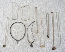 MIXED LOT OF TEN 10 GIRL'S COSTUME JEWELRY FASHION NECKLACES DRESS UP FUN PLAY