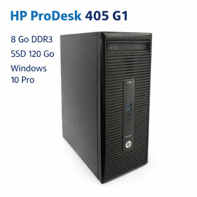 HP ProDesk 405 G1 MT AMD A4 8GB SSD 120GB HDD 500GB Windows 10 Pro