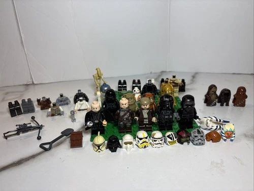 Star Wars Lego-Minifigs Lot Of 11 Plus Helmets/Accessories/Legs/Tops