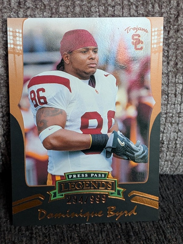 Dominique Byrd - 2006 Press Pass Legends Bronze /999 #B48 Rookie RC USC Trojans