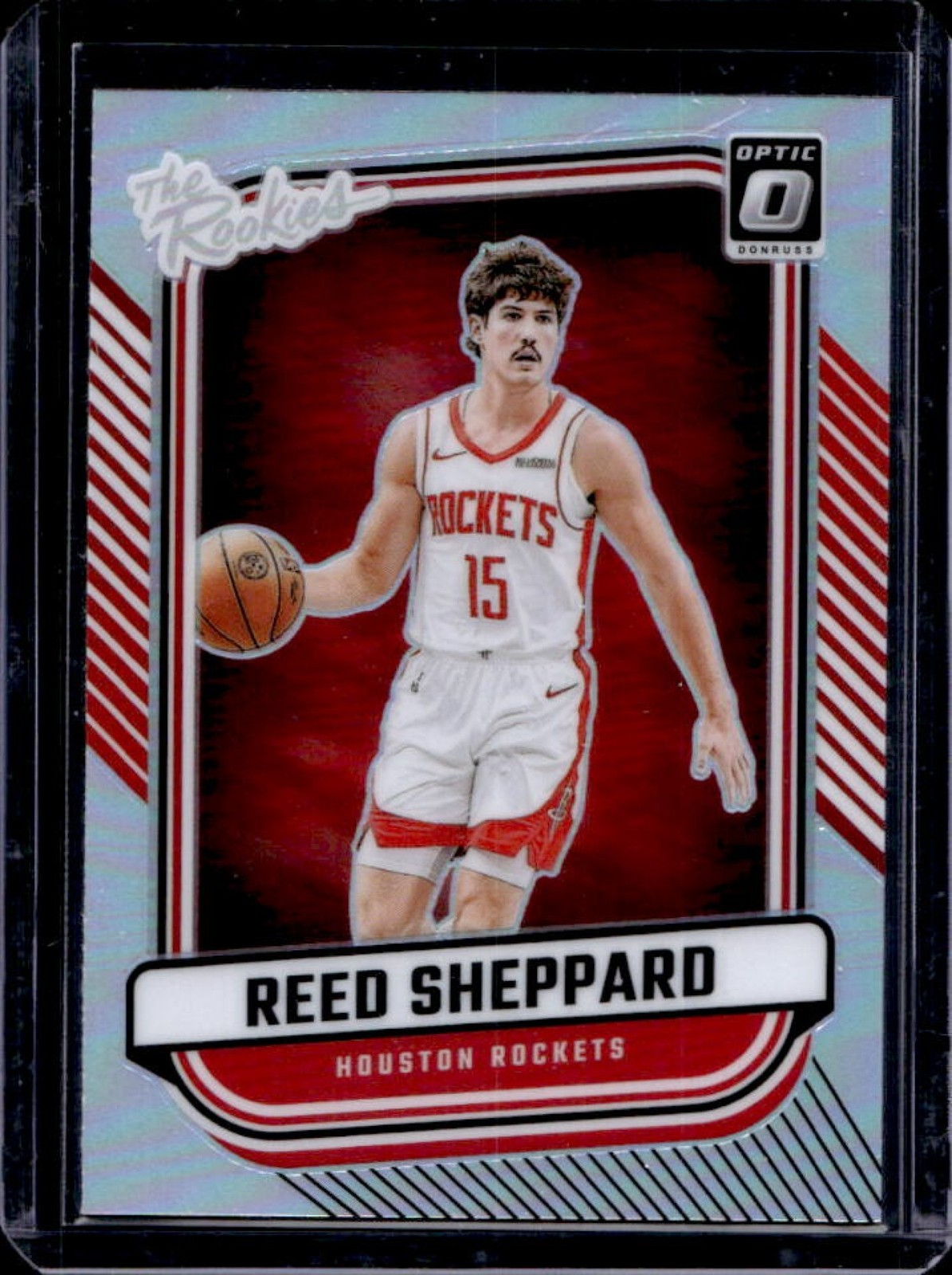 2024-25 Donruss Optic Reed Sheppard The Rookies Holo Rookie RC #3 Rockets
