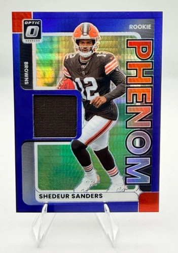 2025 Donruss Optic Shedeur Sanders Blue Hyper (RAW)