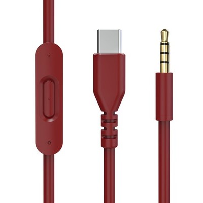 USB C Audio Cable Cord Wire with In-line Microphone & Control Compatible with...