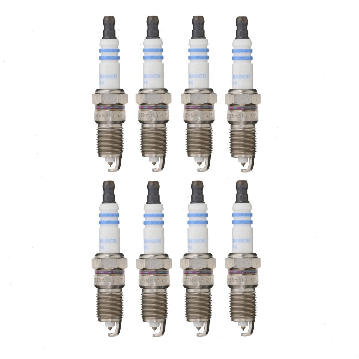 8 pc Bosch Double Iridium Spark Plugs for 2004-2007 Buick Rainier 5.3L V8 ee