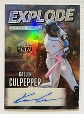 2026 LEAF METAL BASEBALL KAELEN CULPEPPER #10/10 SILVER EXPLODE ONTO SCENE AUTO