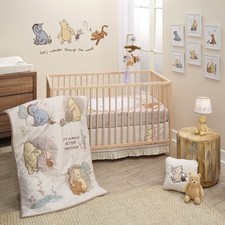 Lambs  Ivy Disney Baby Pooh Bear  Pals Cotton 3Piece Nursery Crib Bedding Set