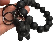 French bulldog Keychain. purse Chain, Beaded Bracelet.