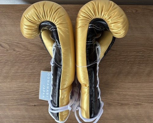 Winning Boxing Gloves 10oz Special Order GOLD × BLACK MS-300 Made in Japan NEW - Picture 5 of 12