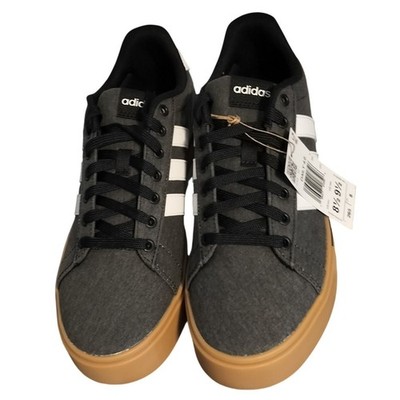 NIB Adidas Daily 40 Men's Size 8.5 M 9.5 W Charcoal Gum Sole Lace Up