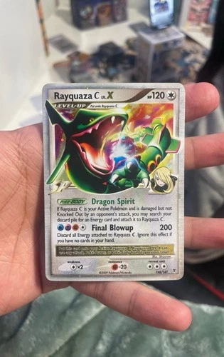 Pokemon Rayquaza C LV.X Holo Rare Card Supreme Victors Series 146/147