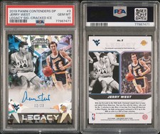 2019 Panini Contenders #3 JERRY WEST /23 Legacy Sig Cracked Ice (PSA 10 GEM MT)