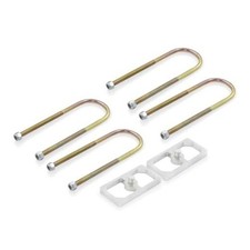 Universal Leaf Spring Lowering Block Kit, 2-1/2" Wide, 5" Long, Zinc 0.5 Inch