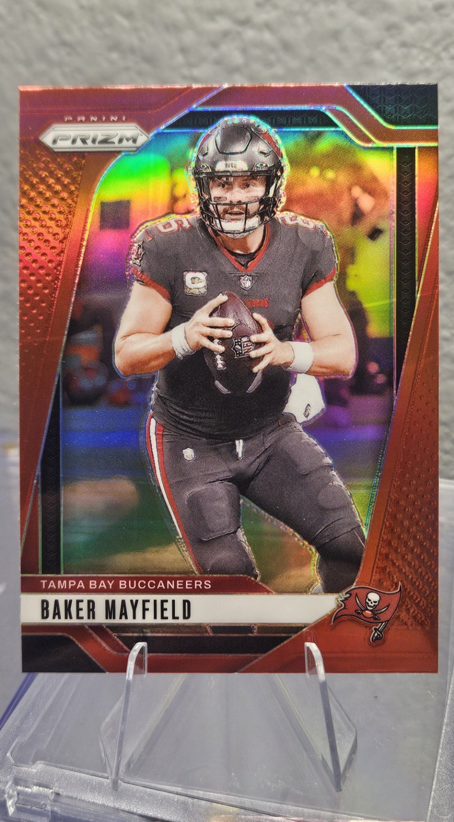2024 Panini Retail True Red Prizm Baker Mayfield #268 Rare!
