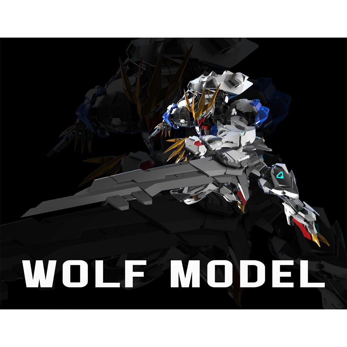 HiPlay Wolf Technology Metal Frame Wolf Model 1/100 Assembly Model