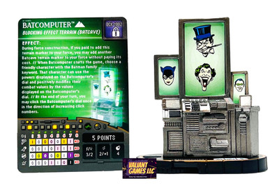 DC Heroclix Batcomputer #DCX-t002 w/ Card Iconix Batcave Vol. 1 Set