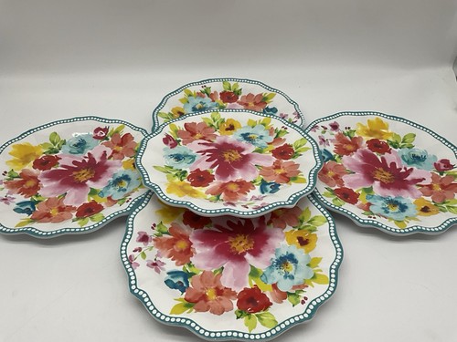 Pioneer Woman Melamine Large Salad/Serving Bowl with 8 Individual Small Bowls - Picture 10 of 15